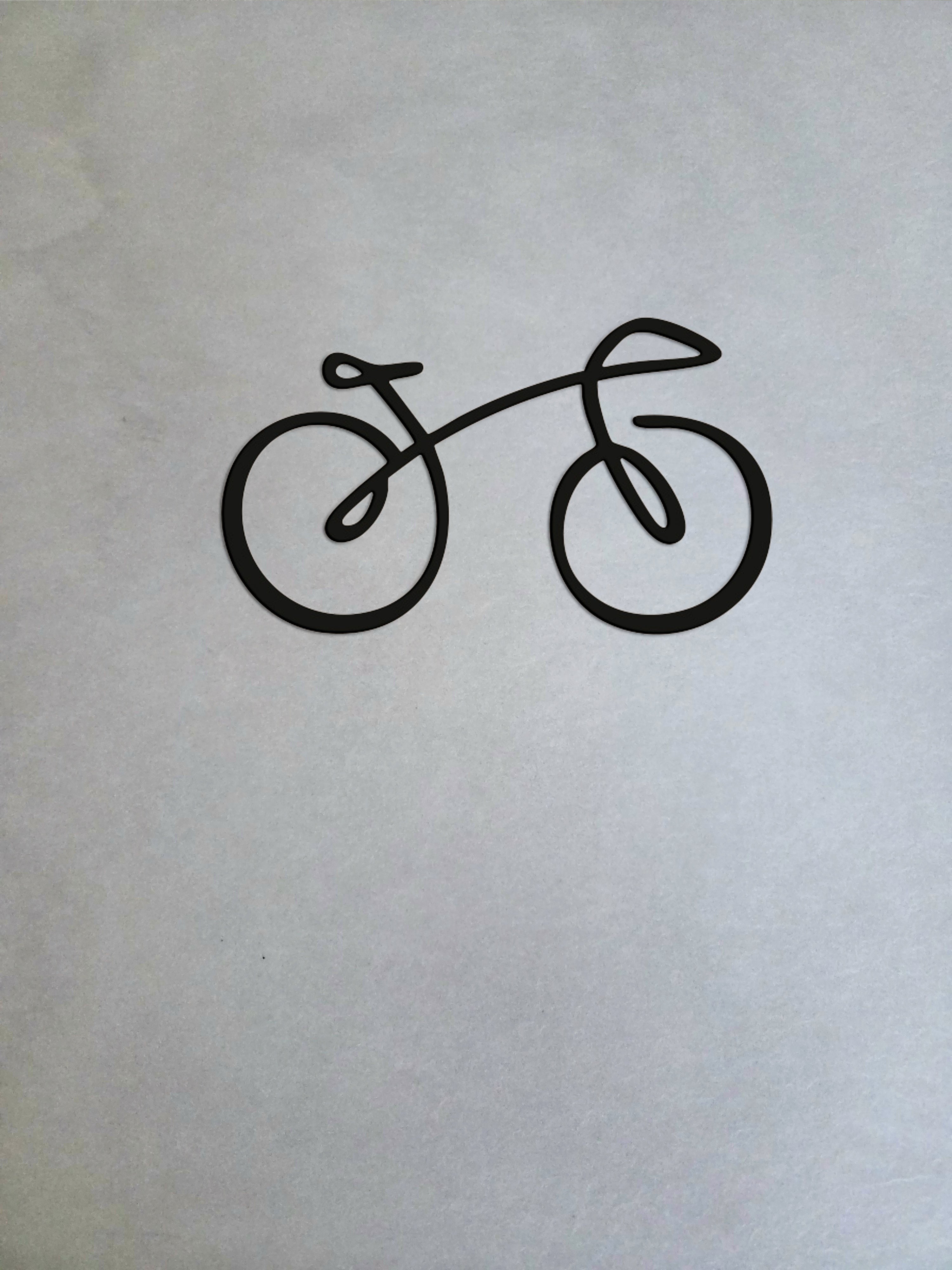 Decorazione da parete raffigurante una bicicletta