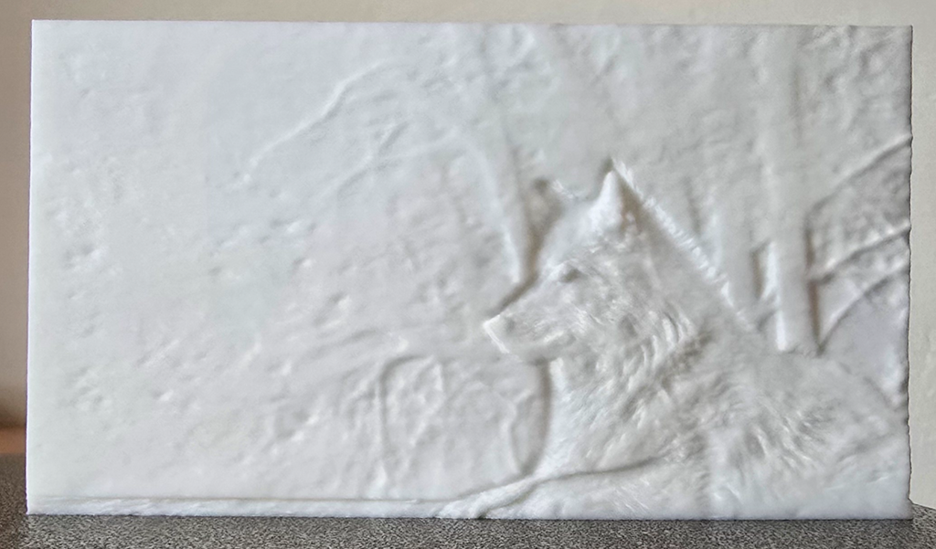 Wolf Lithophane