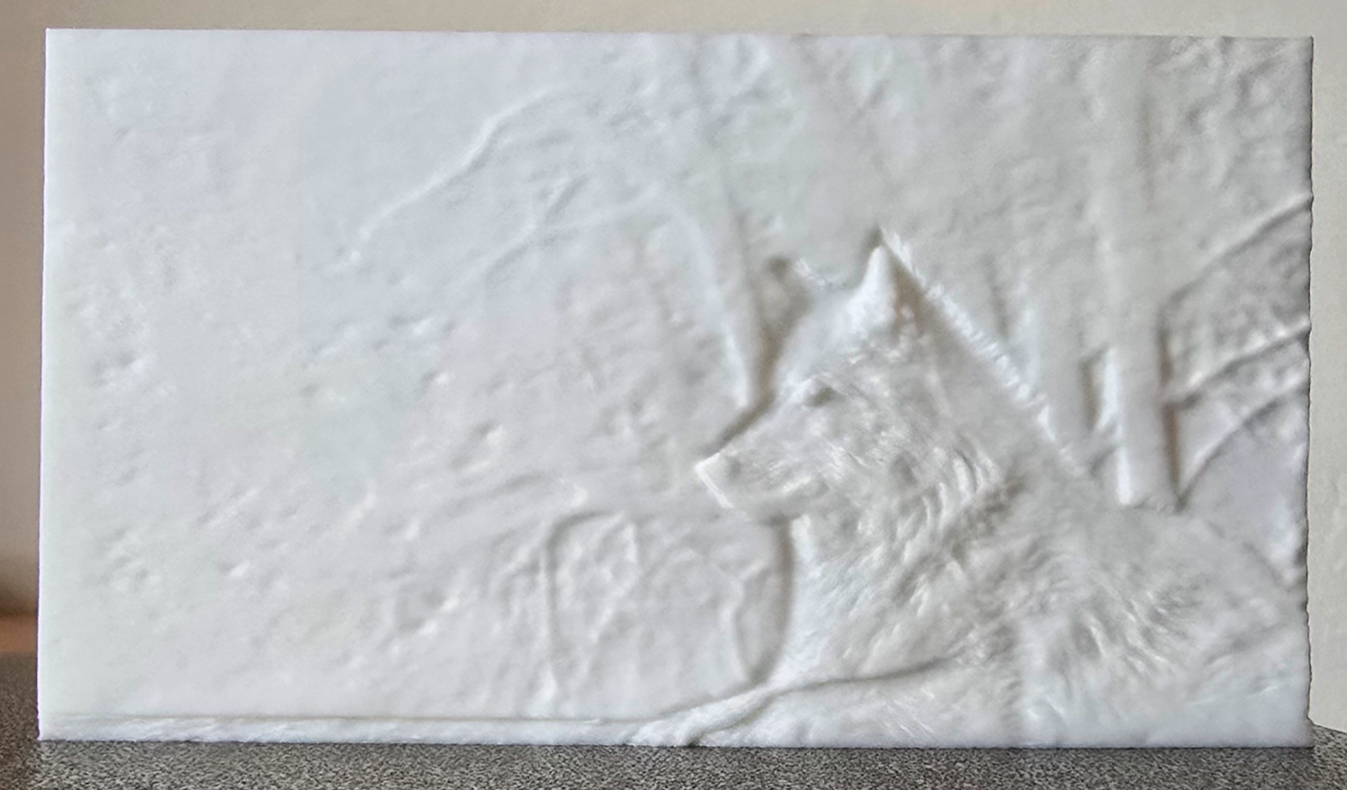 Wolf Lithophane