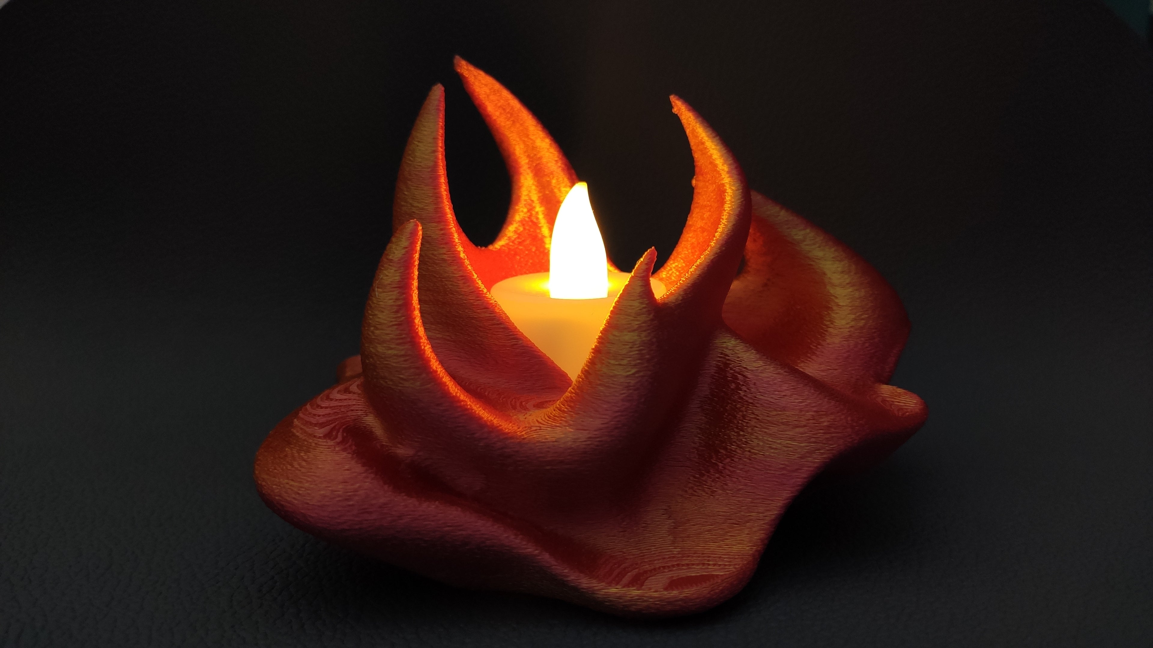 Fire - LED tea light holder - No supports