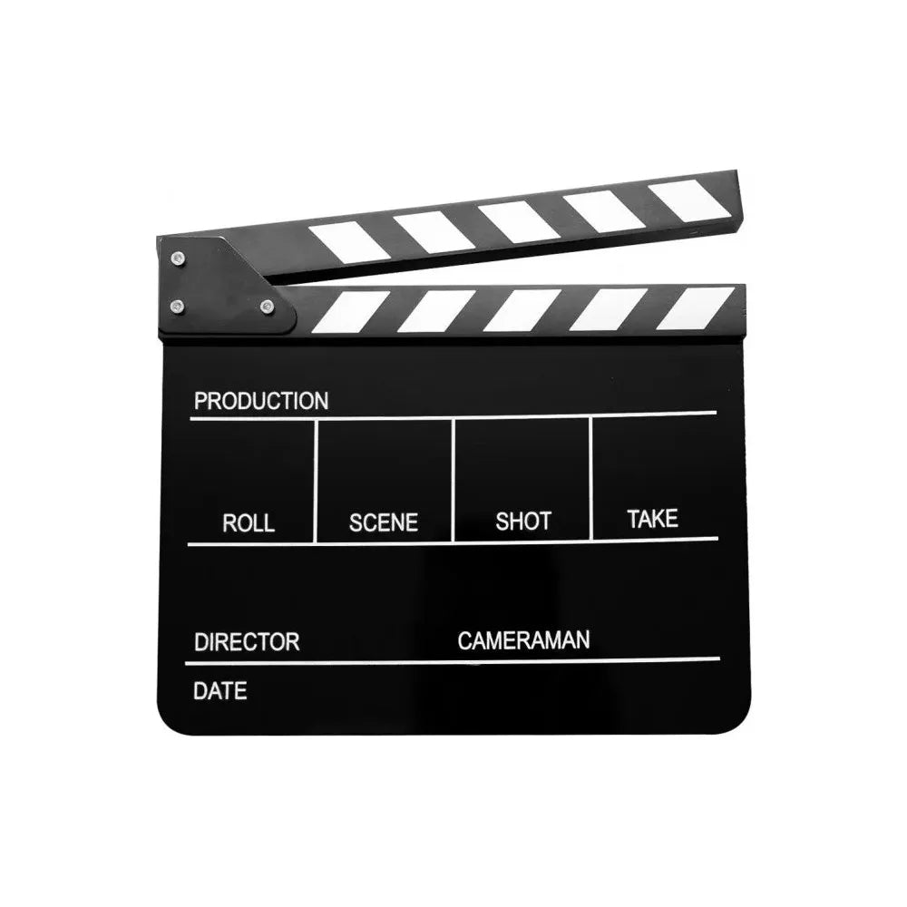 Clapperboard with Black & White Stripe for Film