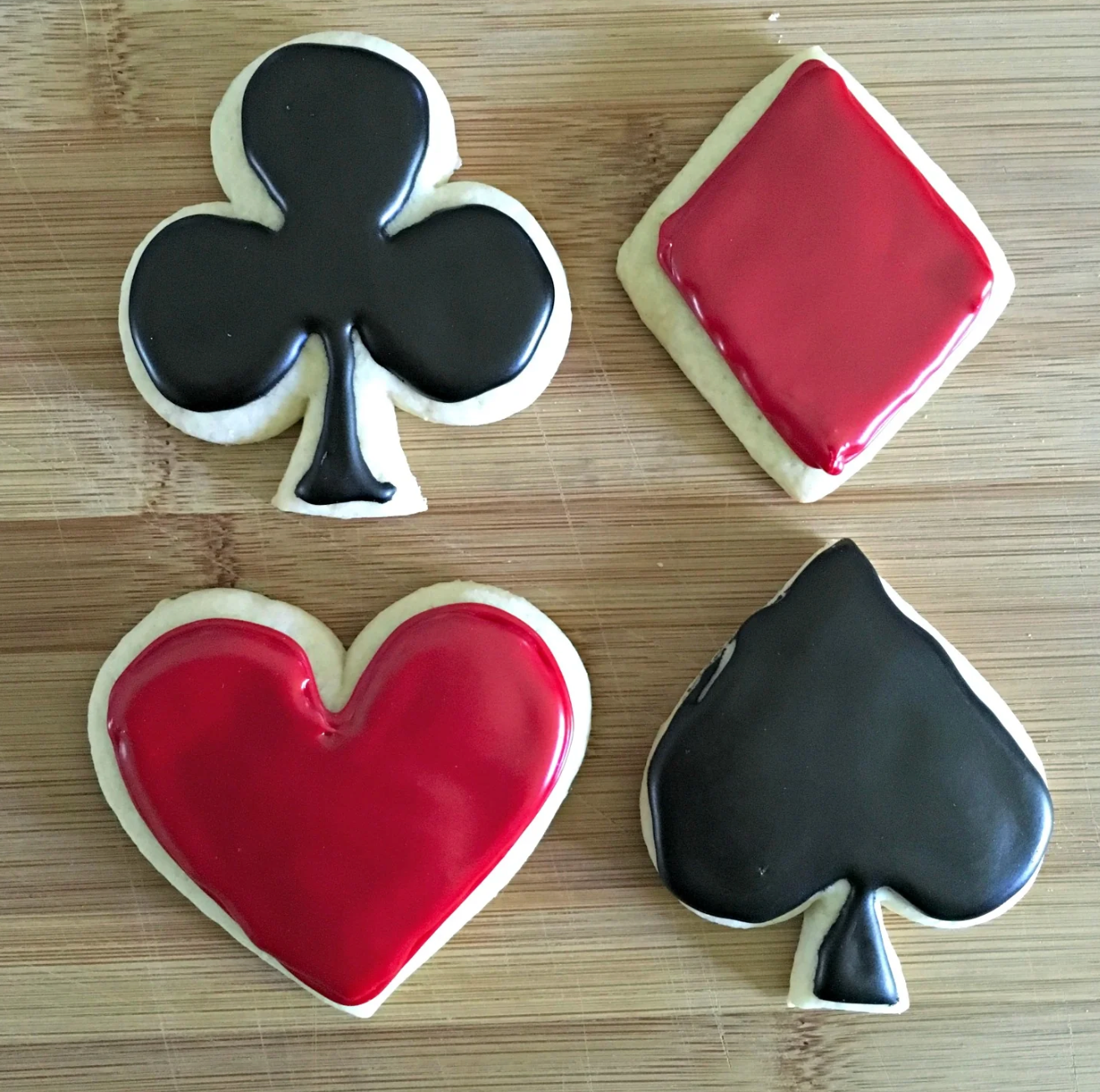 Set of 4 Playing Card Shapes Cookie Cutters