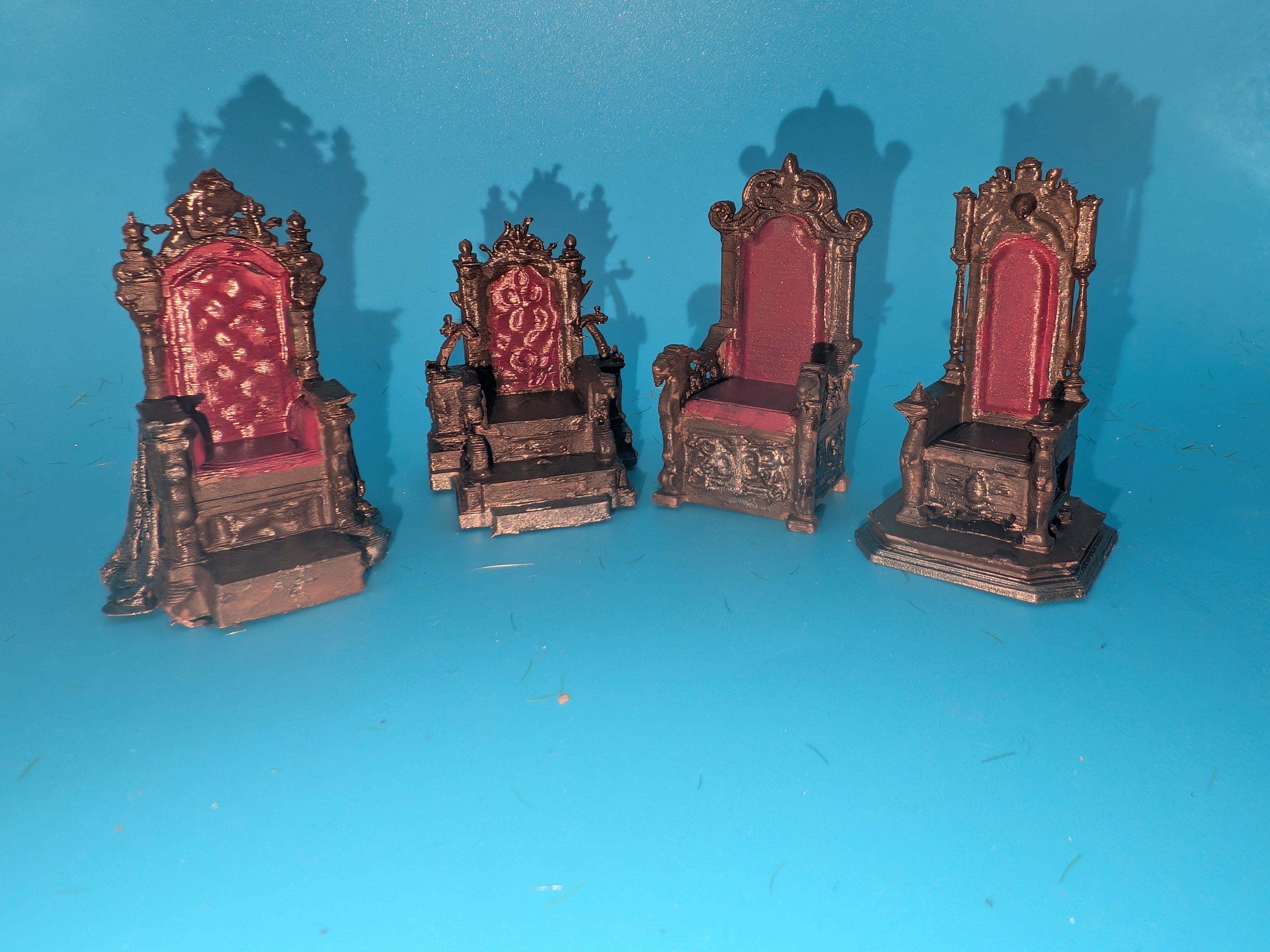 Thrones for Miniatur, dioramen