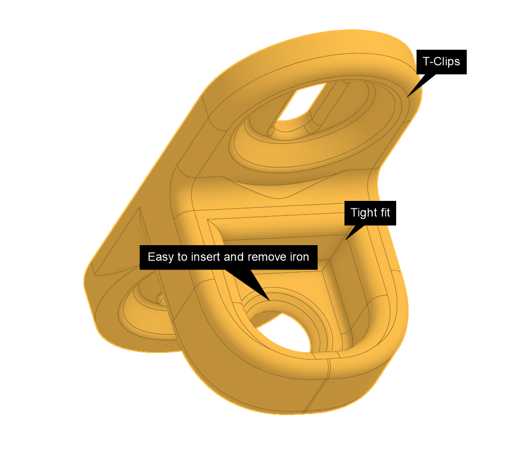 TS101 Skadis iron holder (maybe TS100)