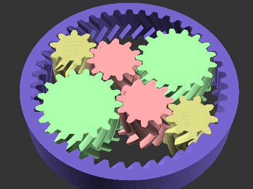 binary sun gear fidget
