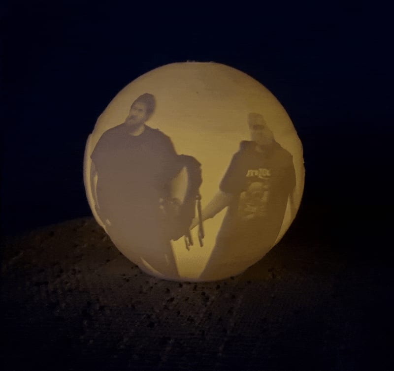 Drache 3D Mond / Rainer Winkler Lithophane 3D Moon