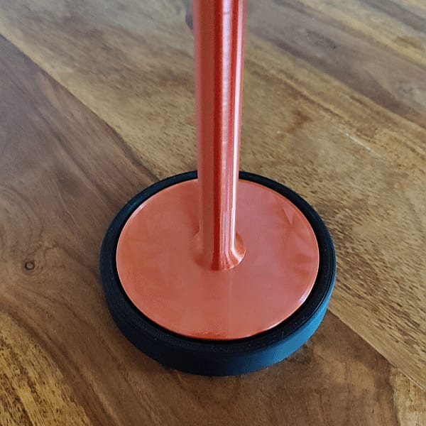 Yarn ball holder with ball bearing knitting gadget