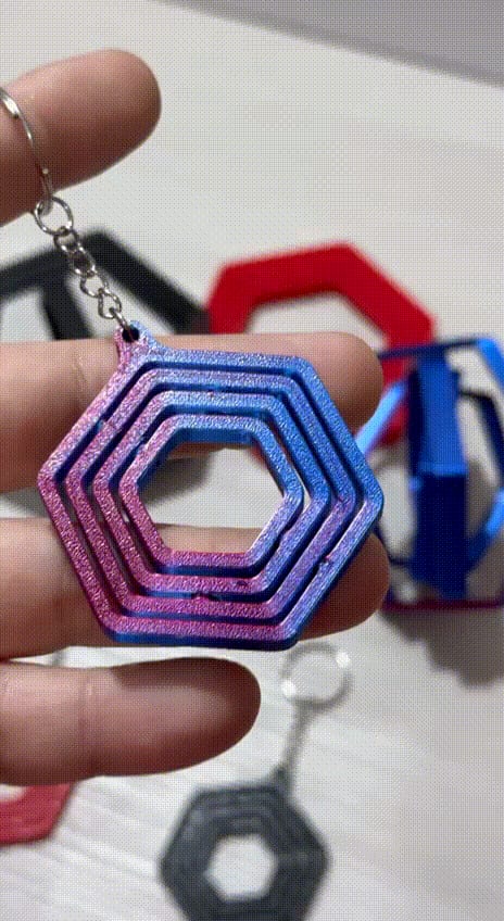 Mini hexagon toys (print in place)