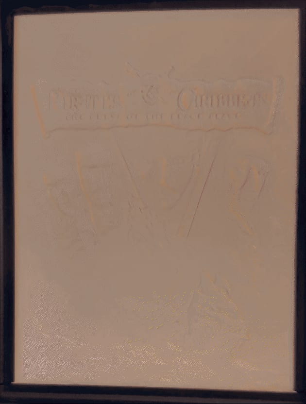 Pirates of the Caribbean lithophane