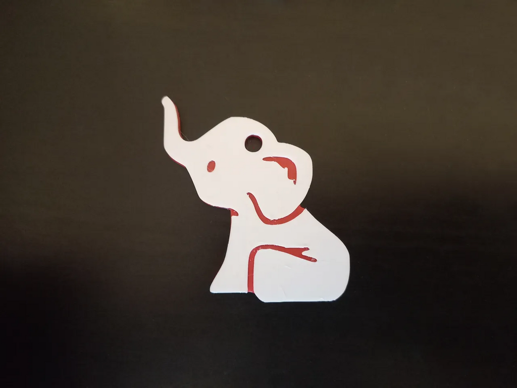 Cute Elephant Keychain