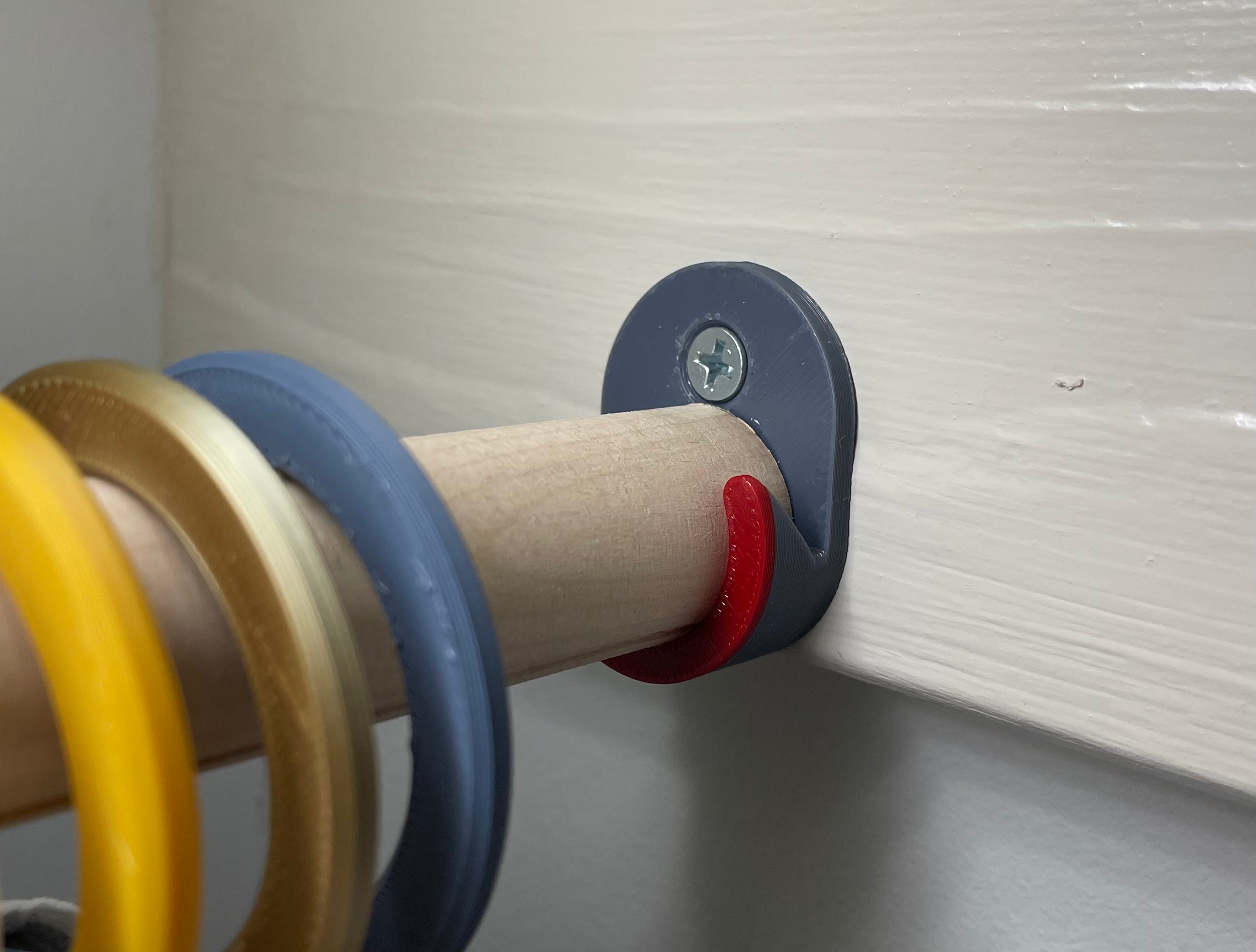 Clip-In Wardrobe Hanging Rod Bracket