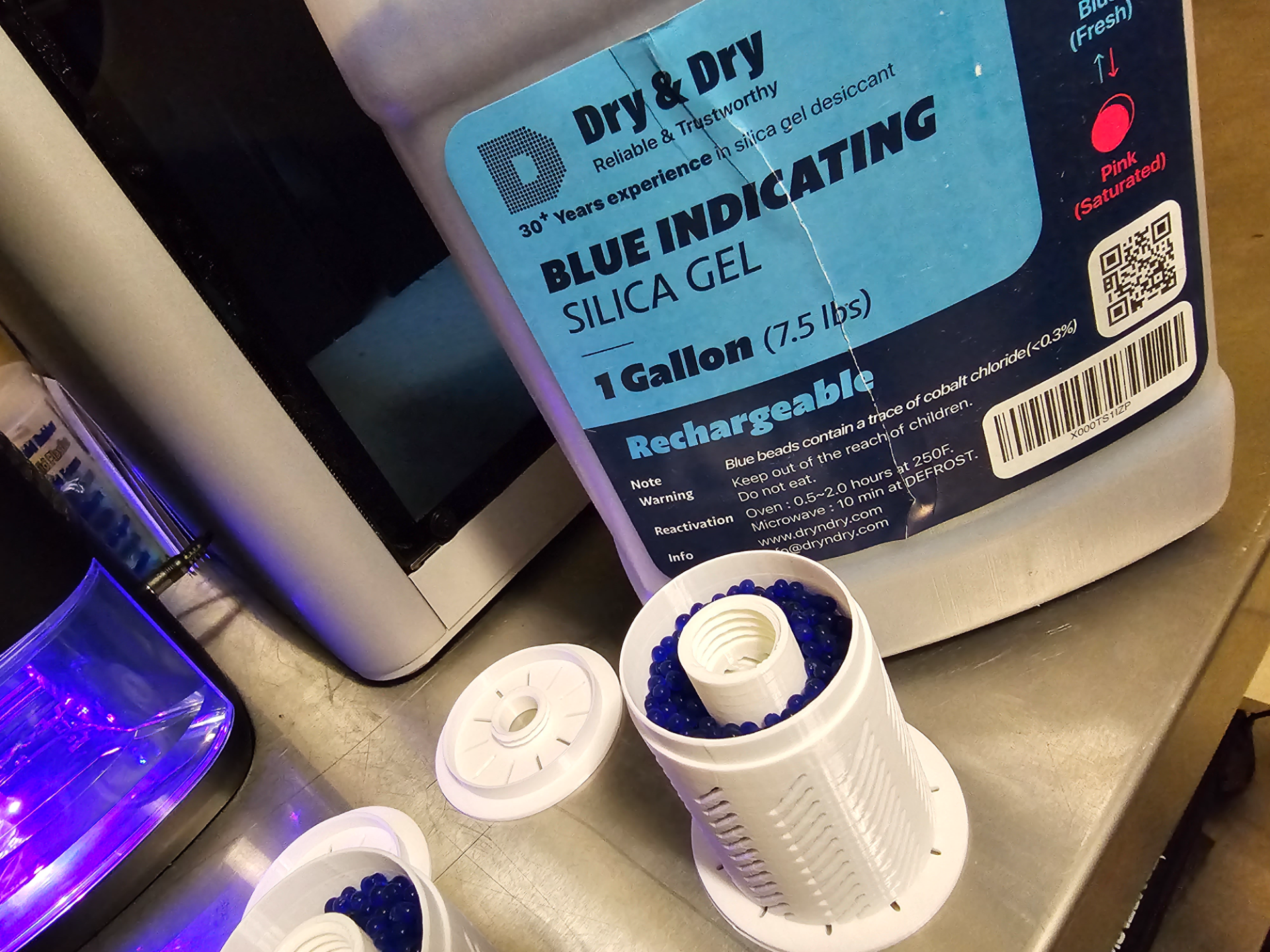 Silica Gel Bead Spool Holder