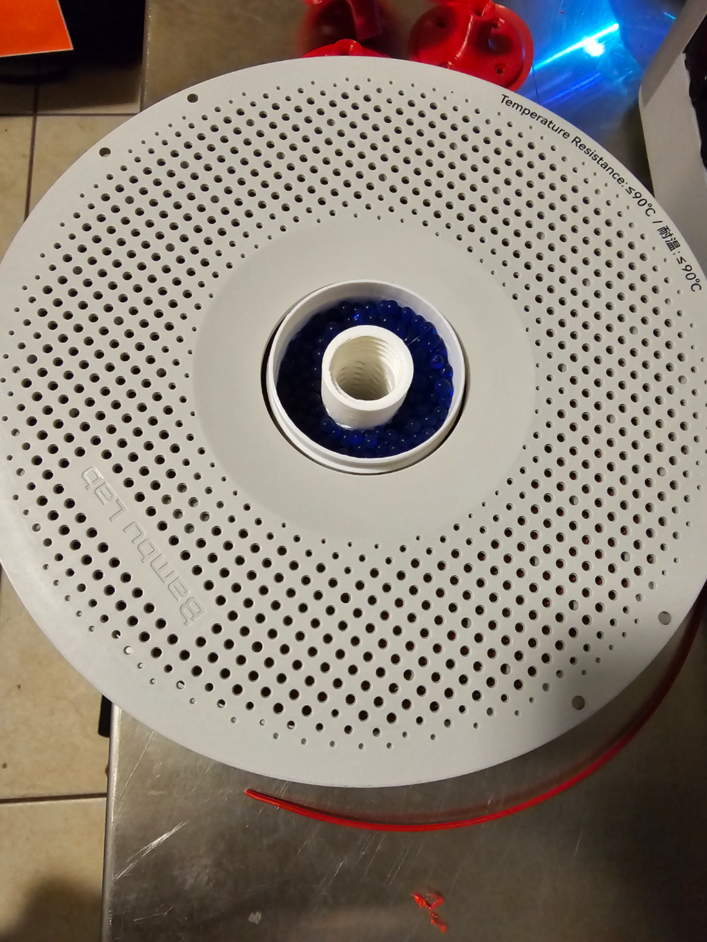 Silica Gel Bead Spool Holder