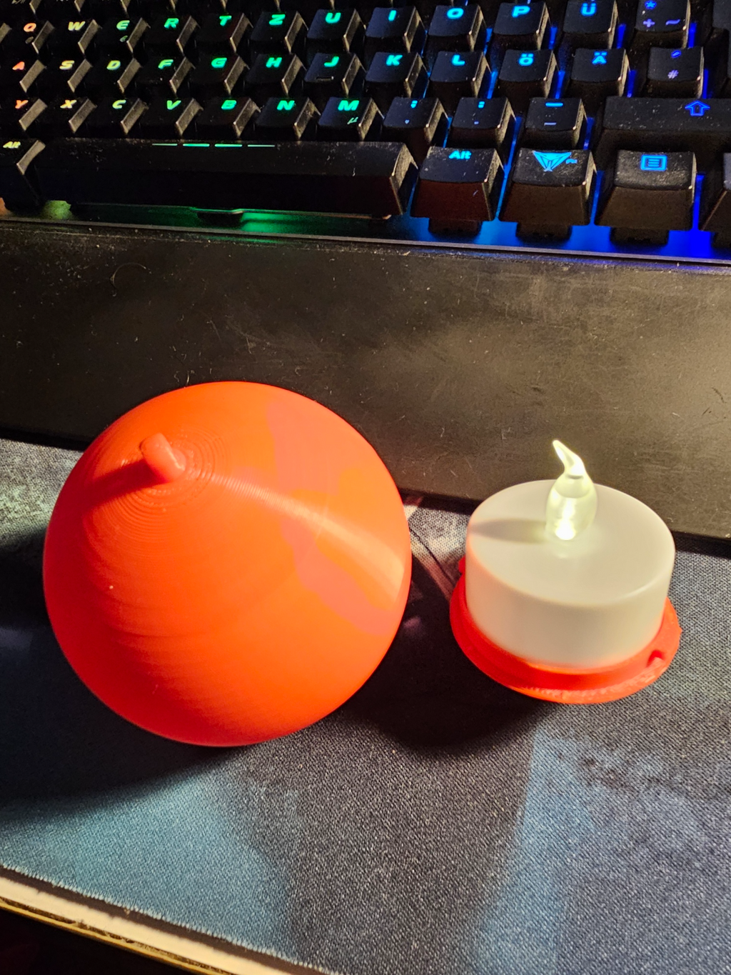 Christmas Ball With LED Tea light