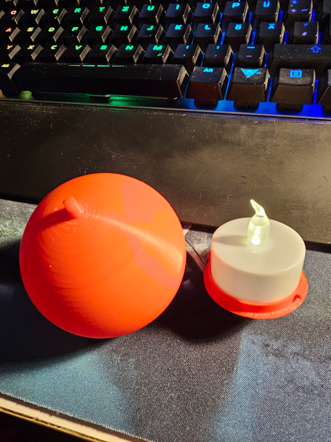 Christmas Ball With LED Tea light