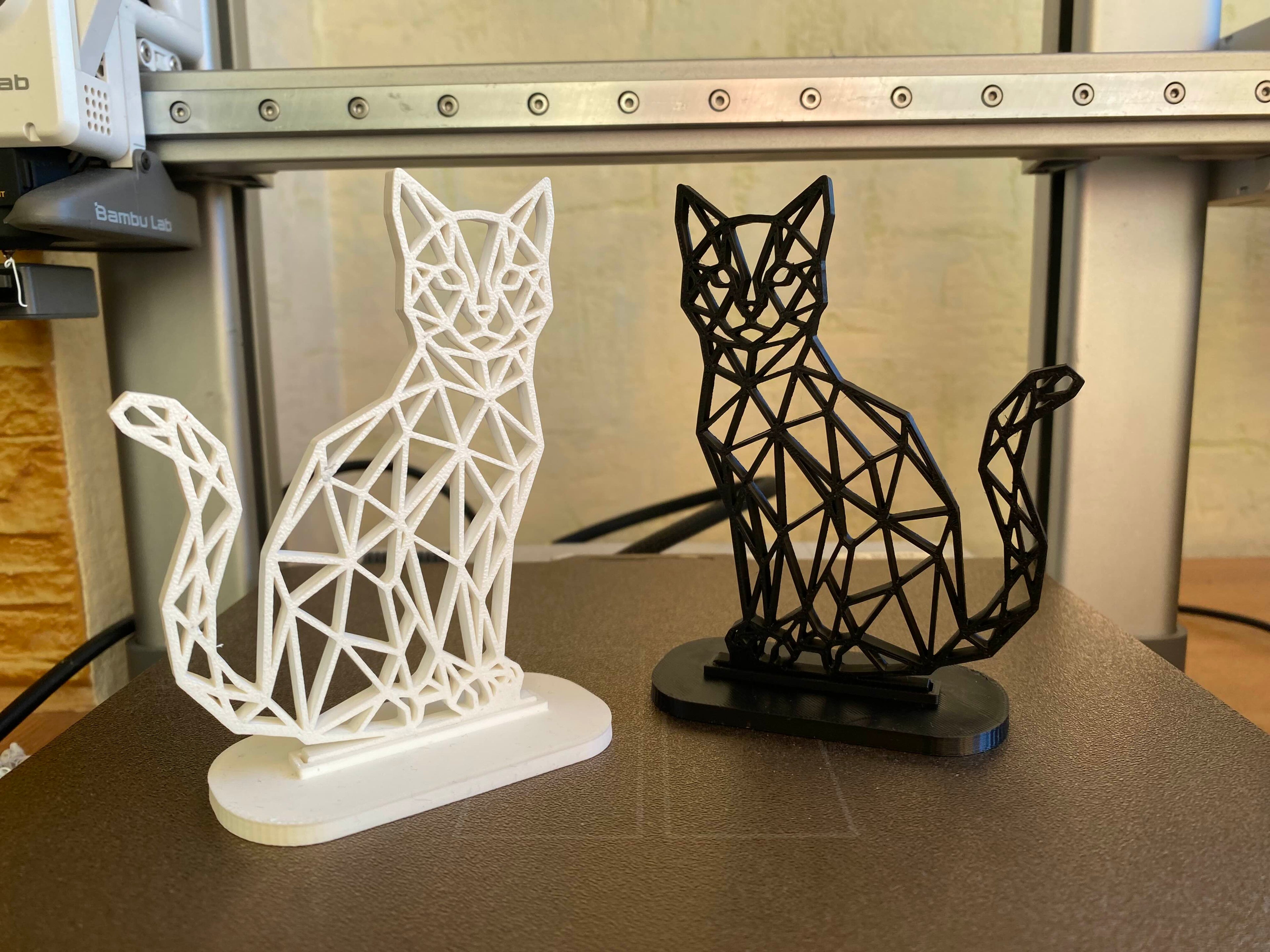 Low Poly Cat Decoration