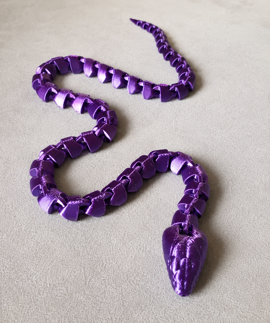 Articulated Flexi Snake - Easy 3D Printable