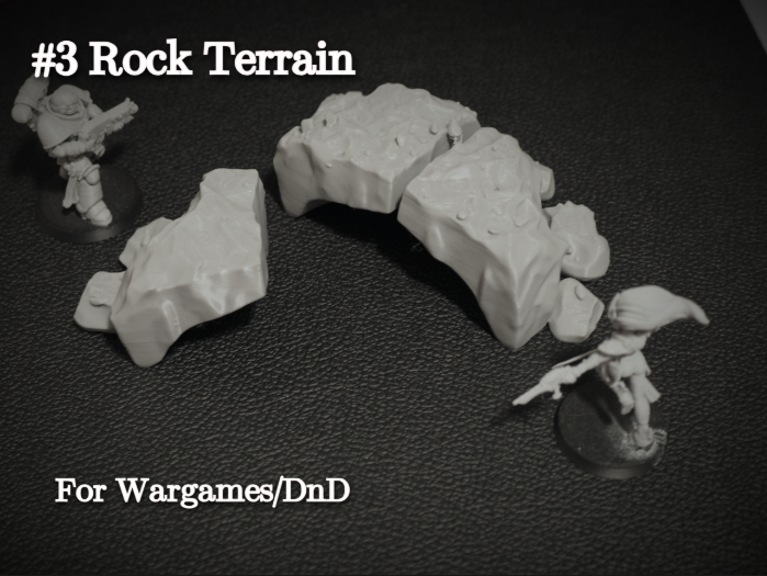 Rock Terrain 3, Boulder for Tabletop Games