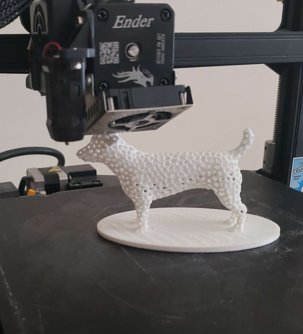 Voronoi Dog Sculpture!