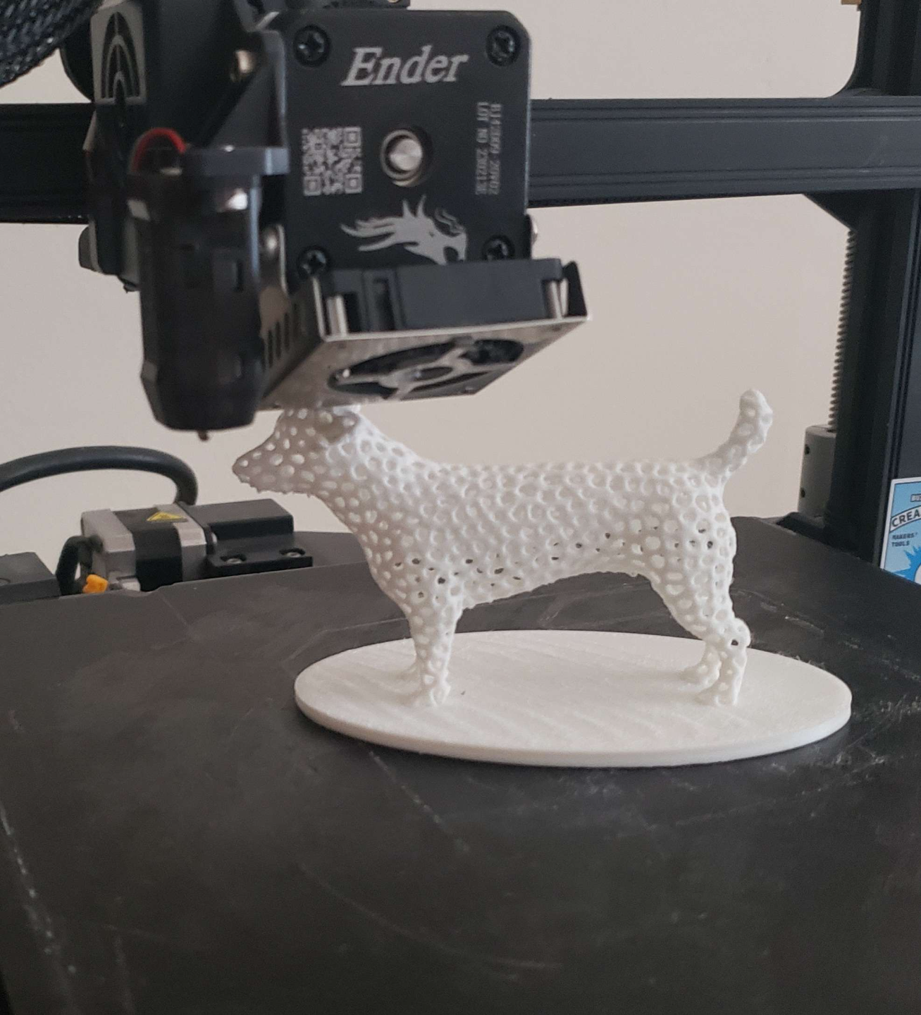Voronoi Dog Sculpture!