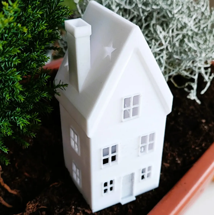 Cozy Christmas Tea Light Houses – Two Sizes