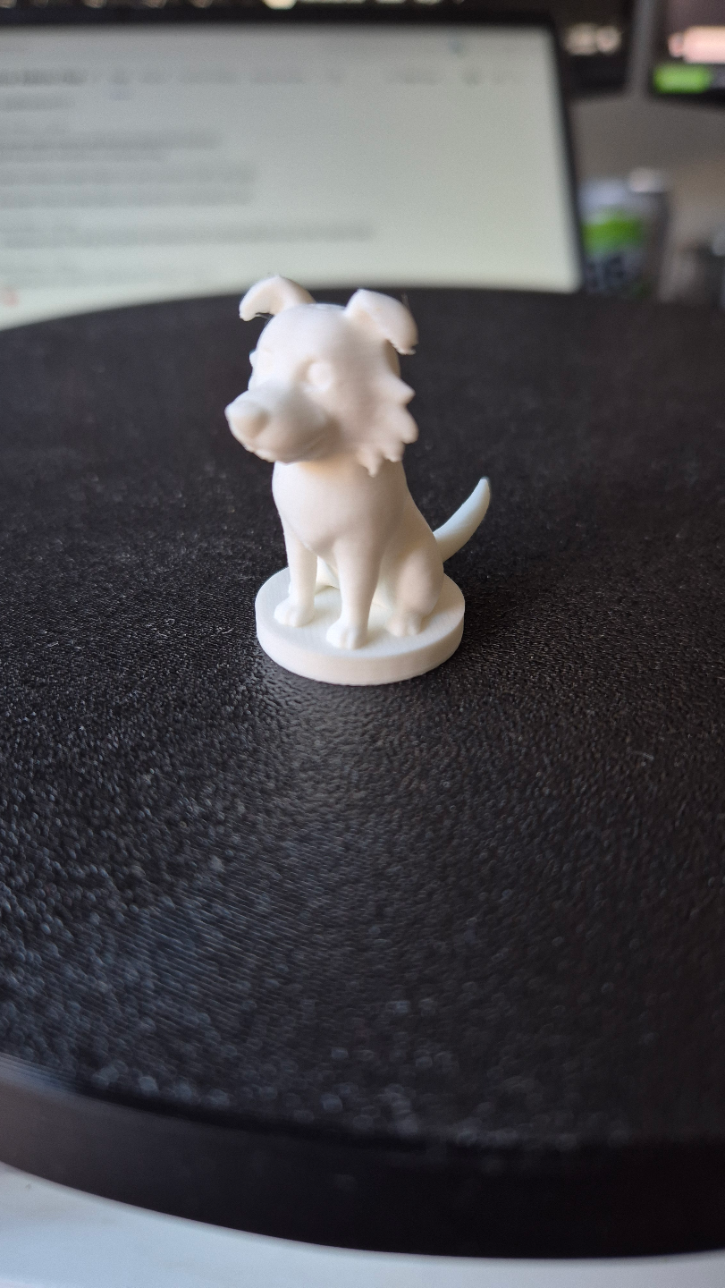 Dog sitting mini round base