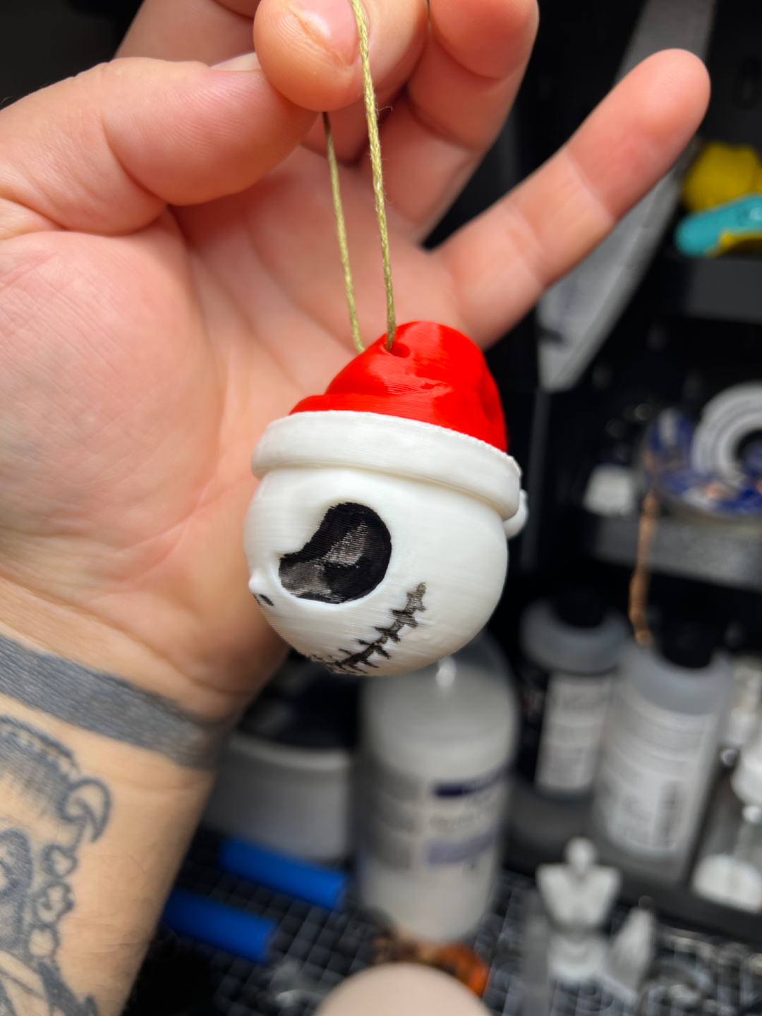 Jack Skellington from The Nightmare Before Christmas as a christmas tree decoration