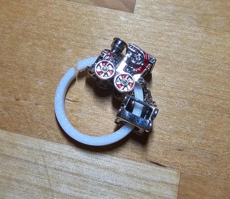 Charm Holder for Jewelry Box Ring Slot