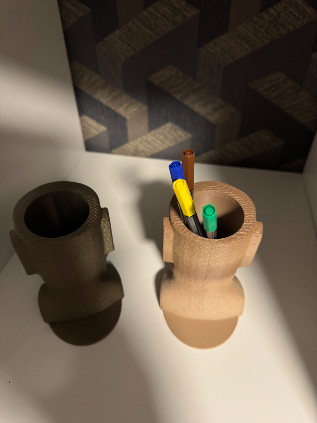 Moai pinsel Stiftehalter