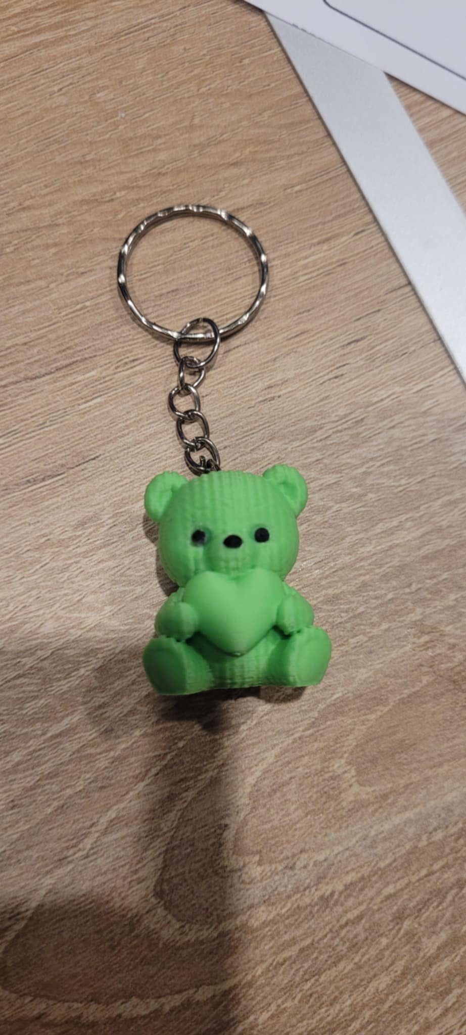 Ourson tricoté porte clé