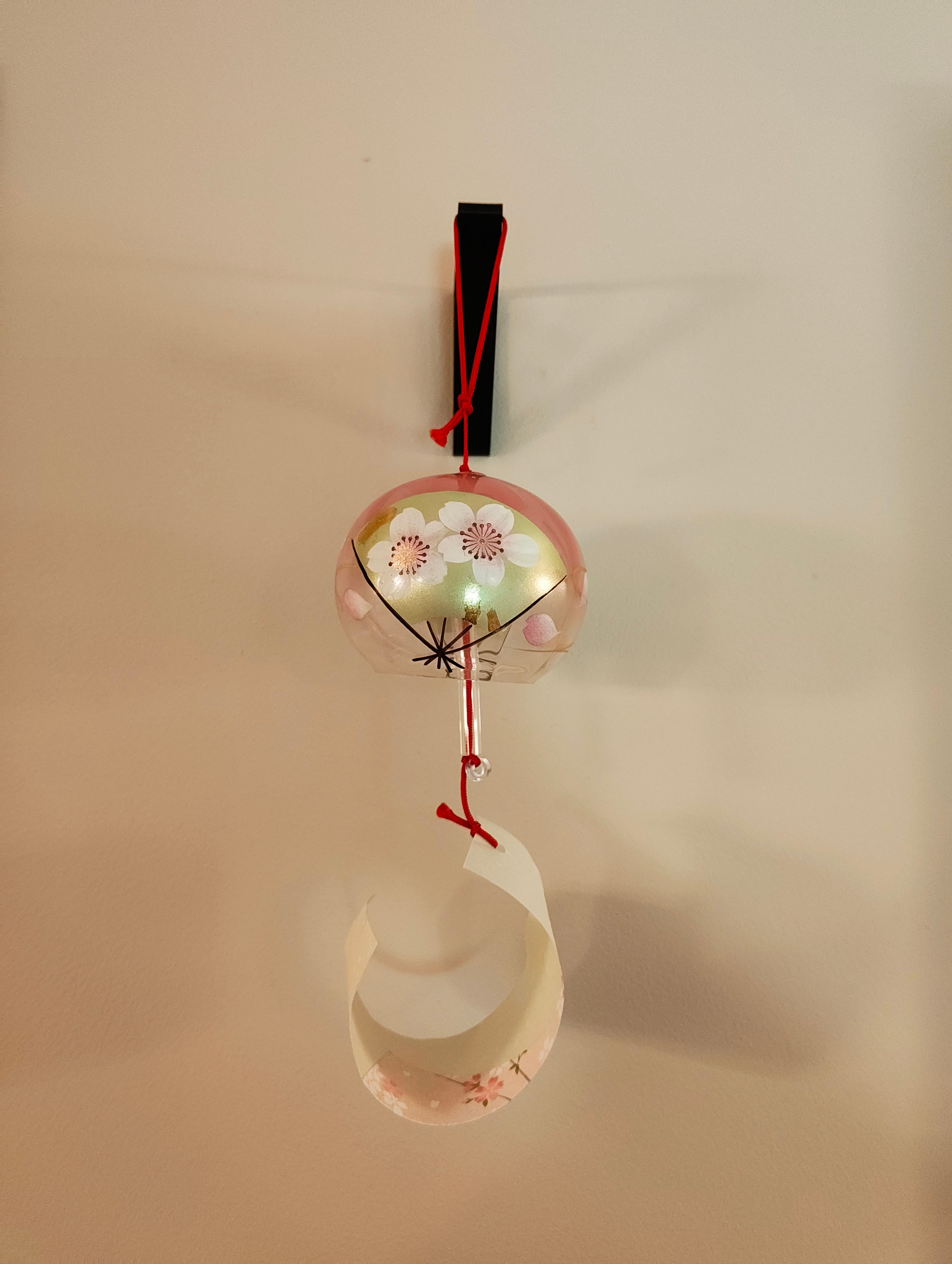 Japanese Wind Glass Bell Hook - Wall Mounted