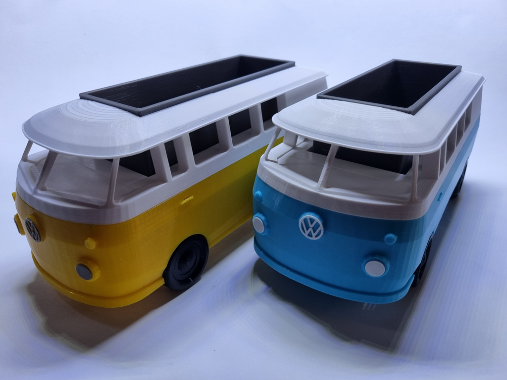 VW Bulli Bus Blumentopf (A1-Mini+)