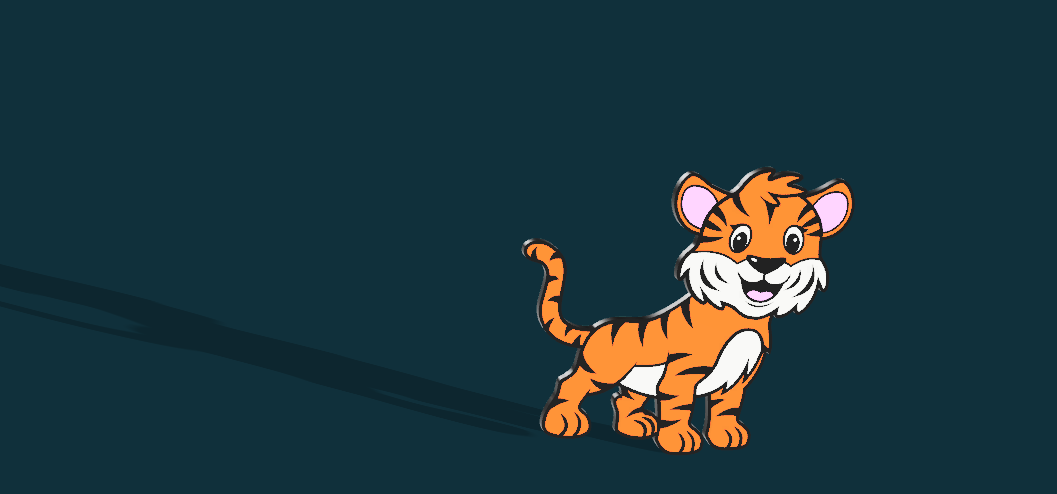 Cute Tiger Wall Decor for Nursery/Child Room