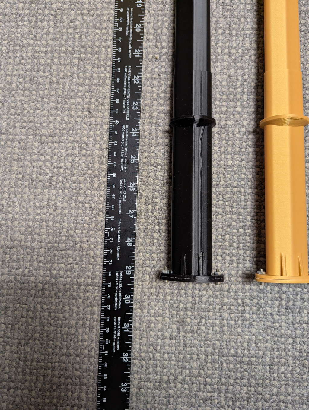 Protest sign handle extendable telescopic