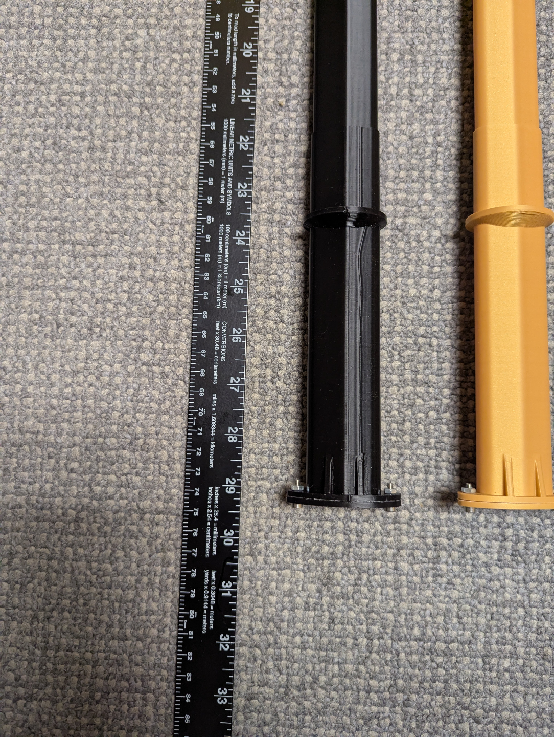 Protest sign handle extendable telescopic