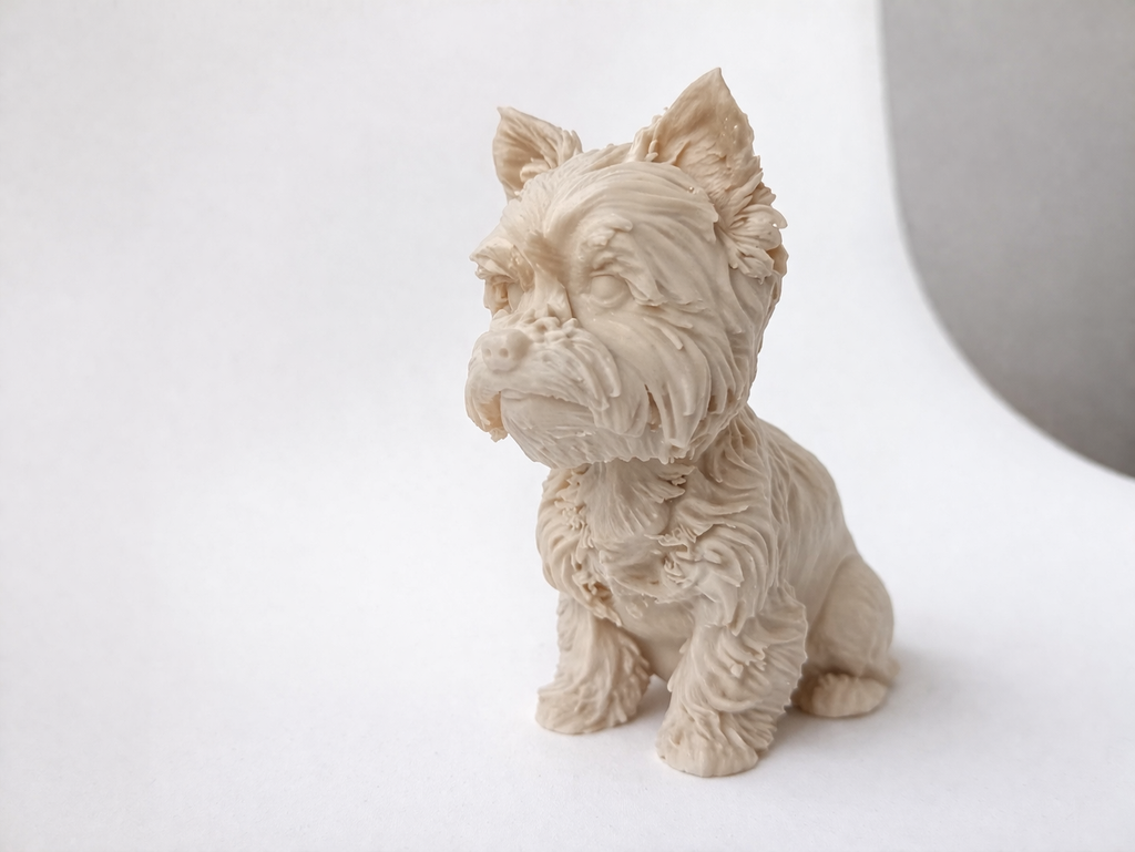 Cute Yorkshire Terrier Figurine