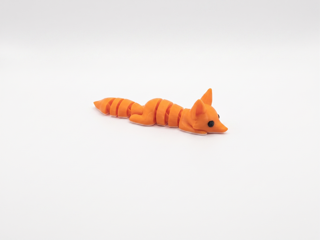 Cute Flexi Fox + Keychain