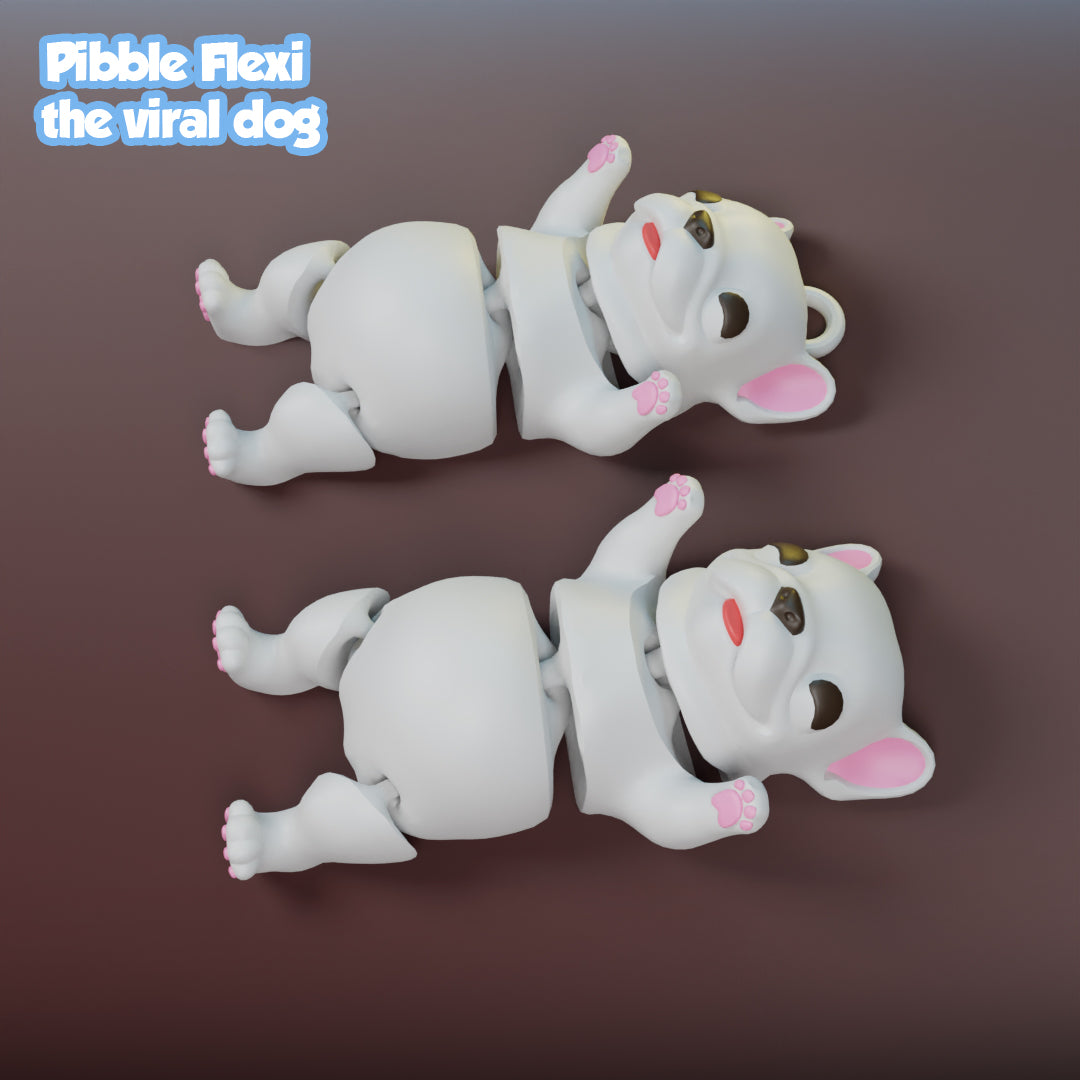 Flexi Pibble, Viral Dog, Eyes Open - Multicolor