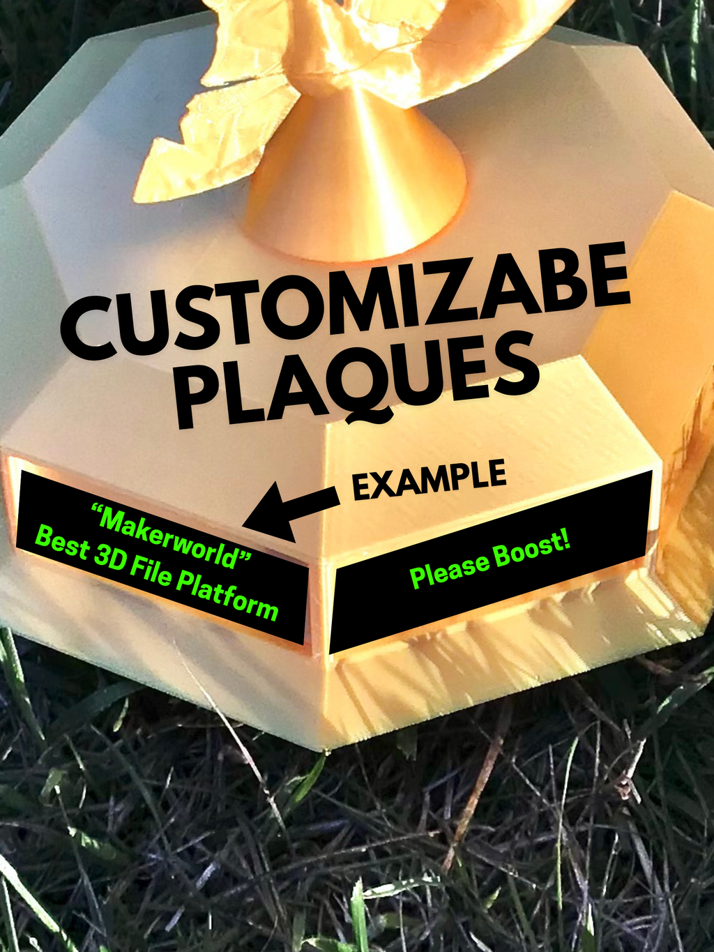 Fishing Trophy, Customizable