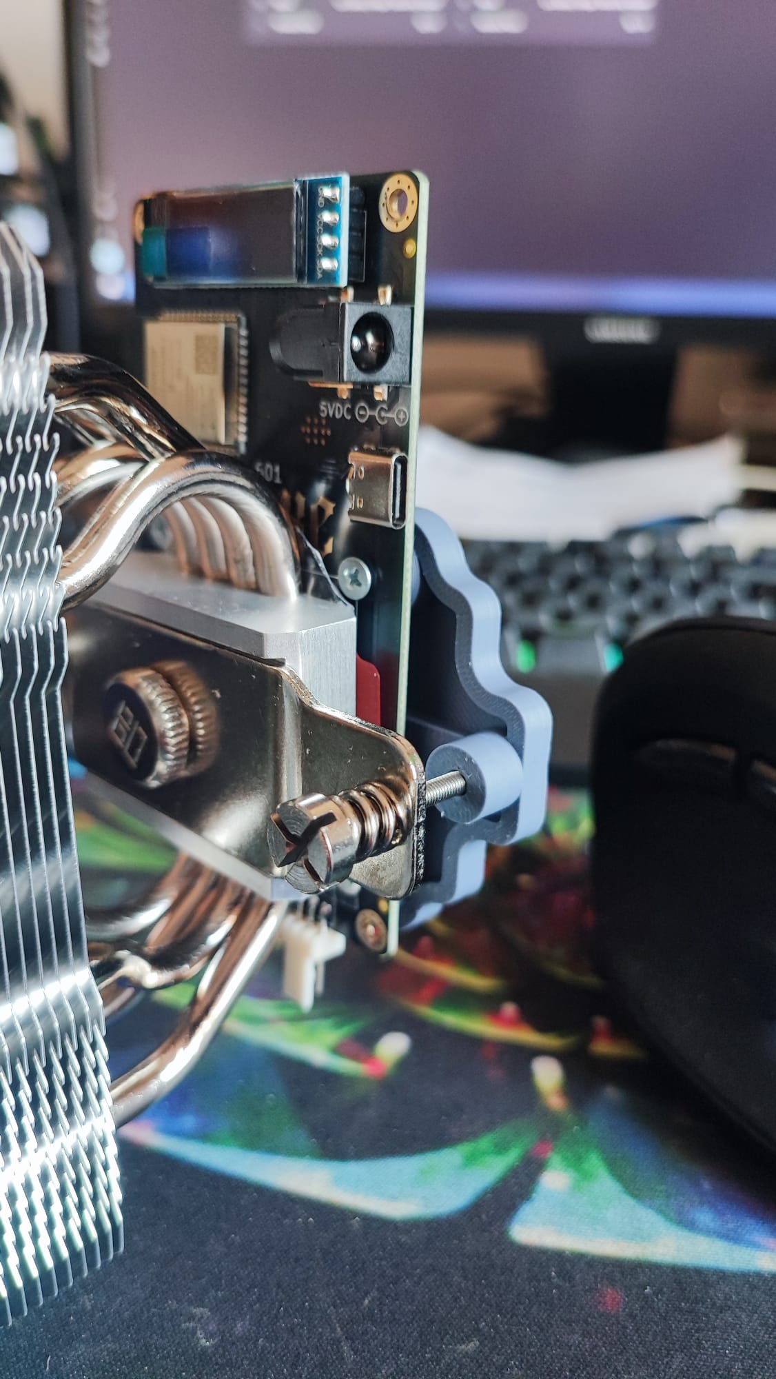 Bitaxe Gamma 601 heatsink support