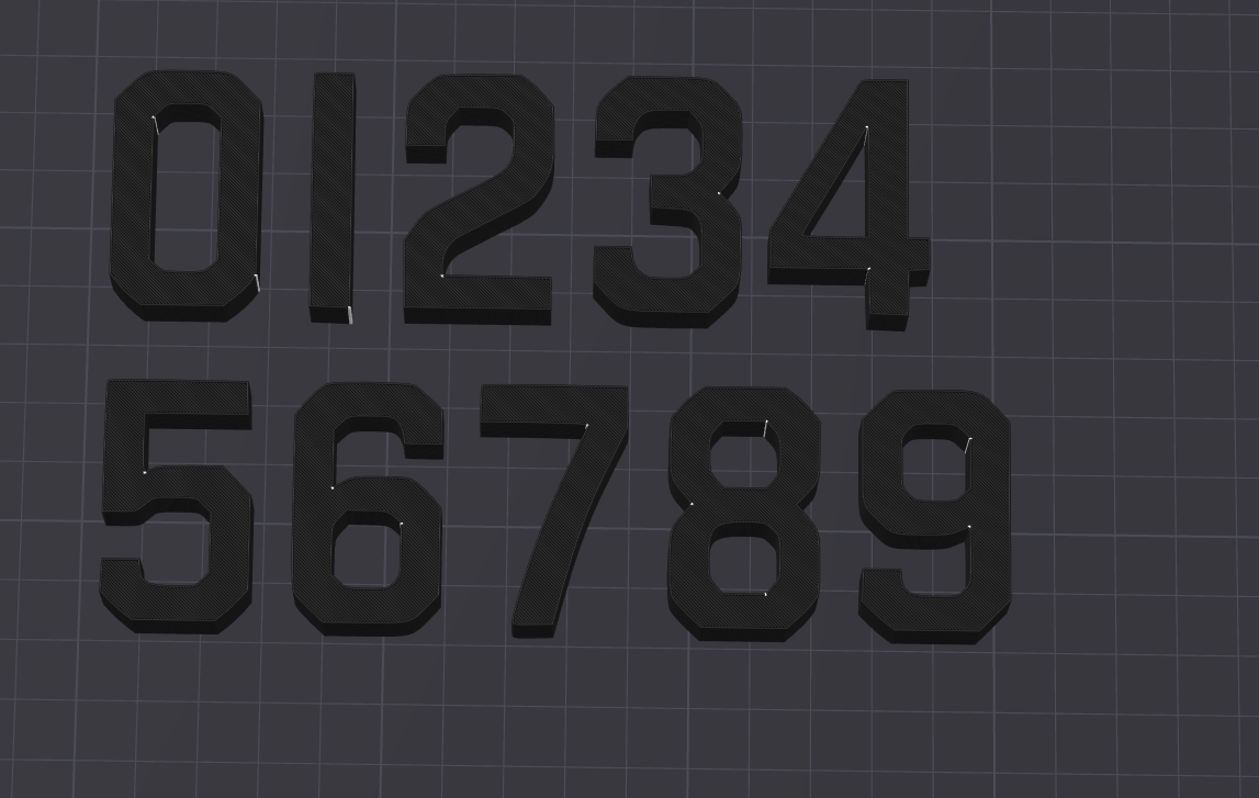Numbers Zahlen Deko Geburtstag