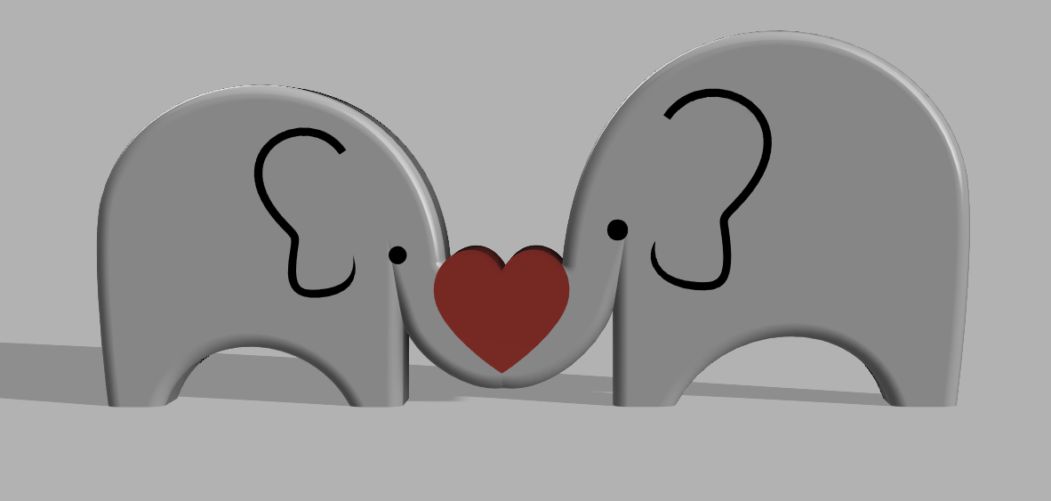Elephant Puzzle Valentine