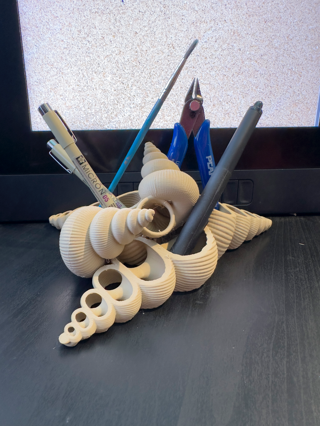 Seashell Organizer, pencil holder, stationary