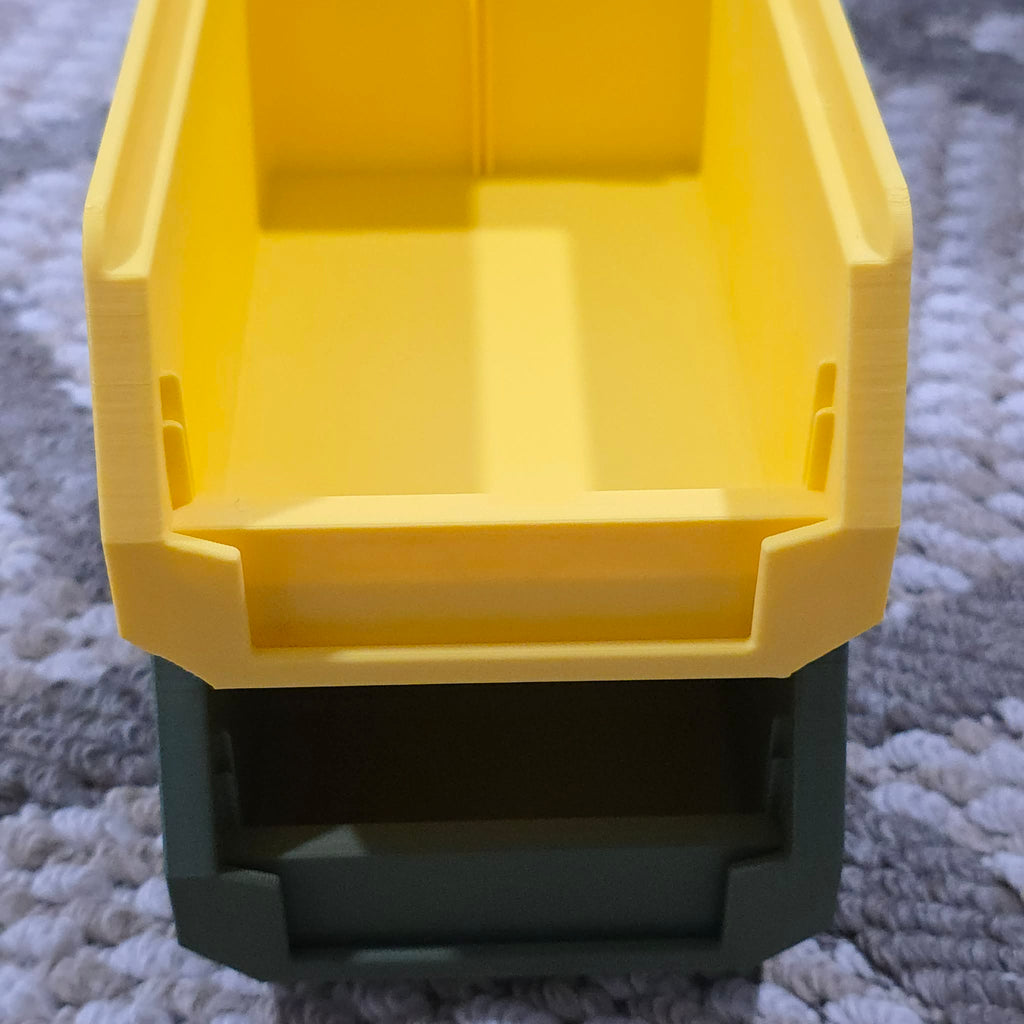 Stackable Storage Box - With Divider and Label