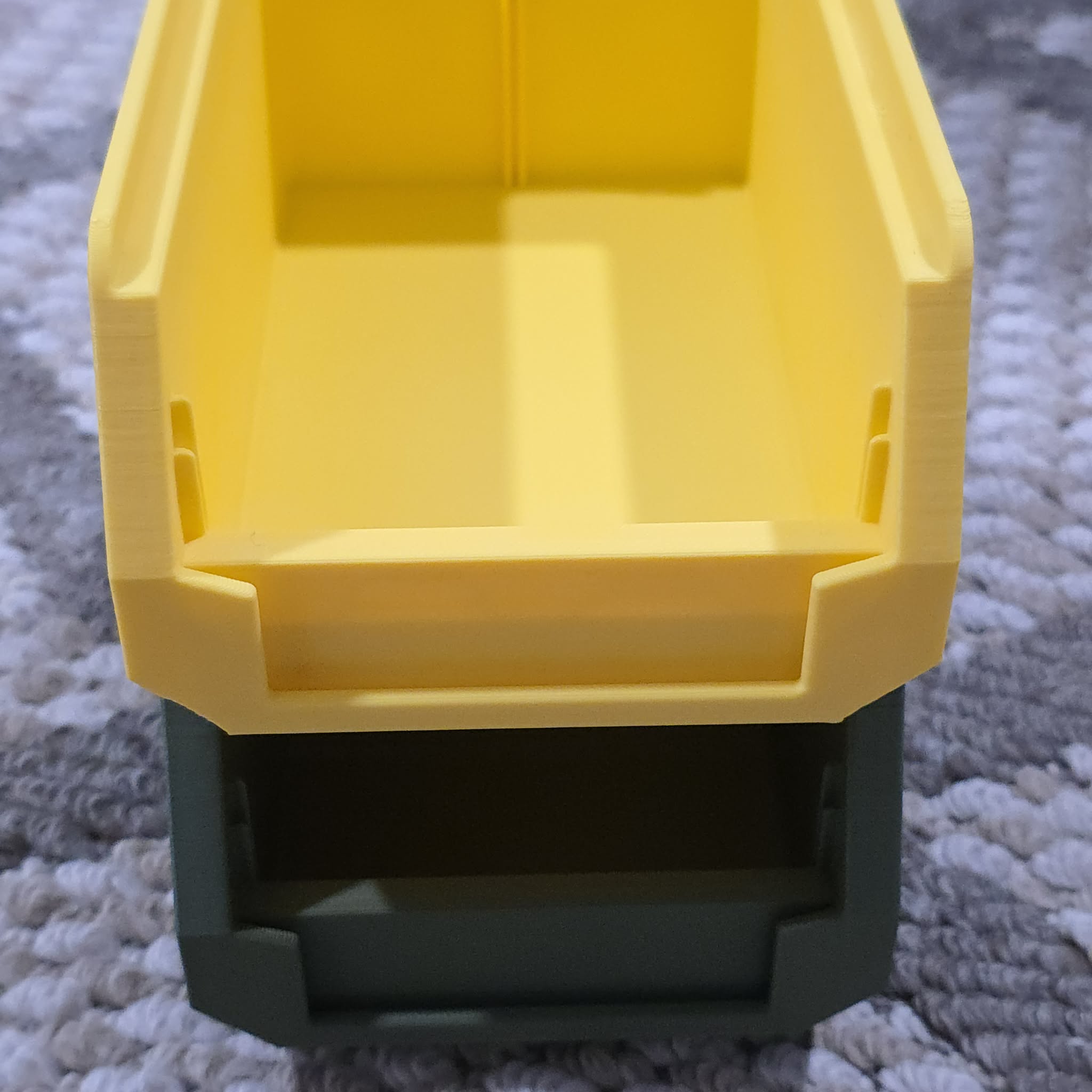 Stackable Storage Box - With Divider and Label