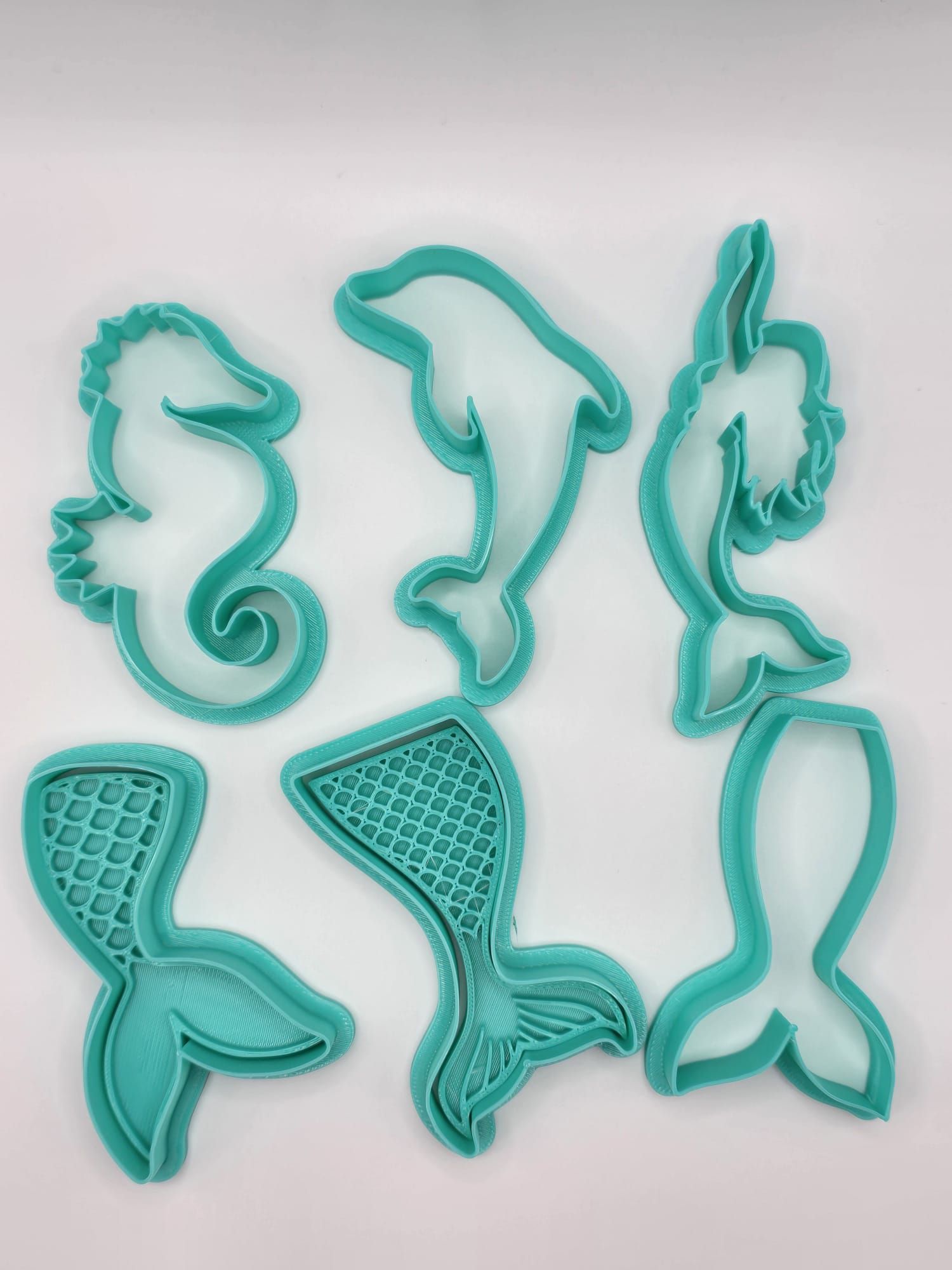Sea Mermaid Theme Cookie Cutter Playdoh Stamp