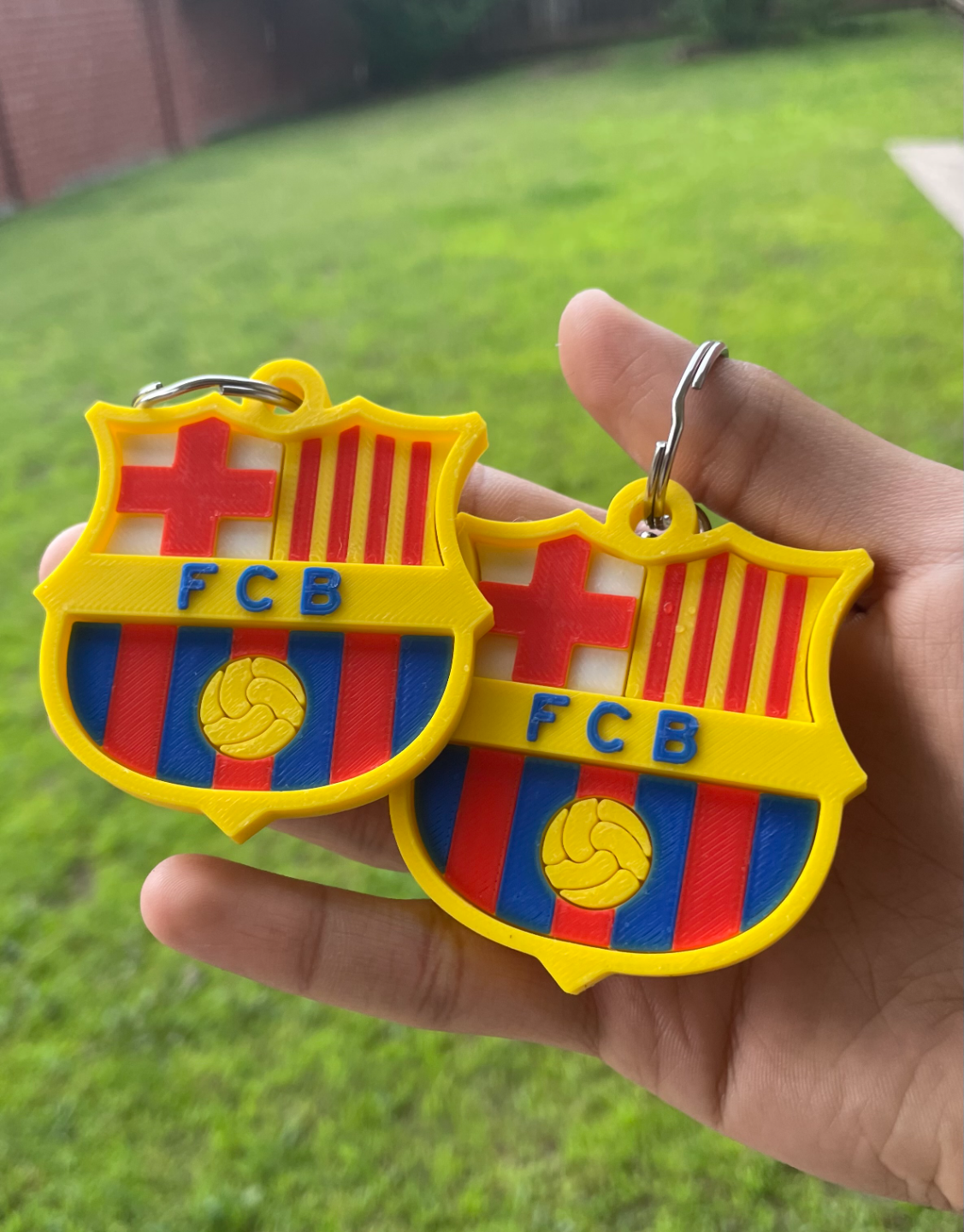 Barcelona FC keychain