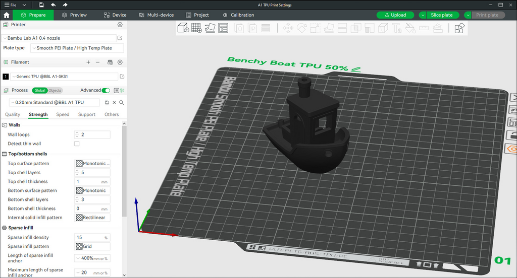 TPU Print Profile for A1