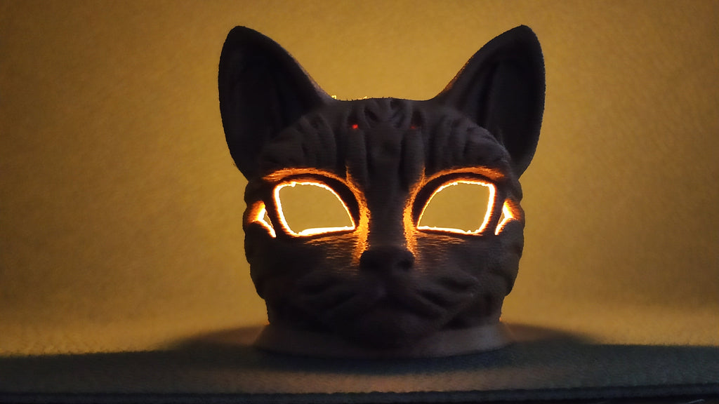 Cat Mask - LED tea light holder