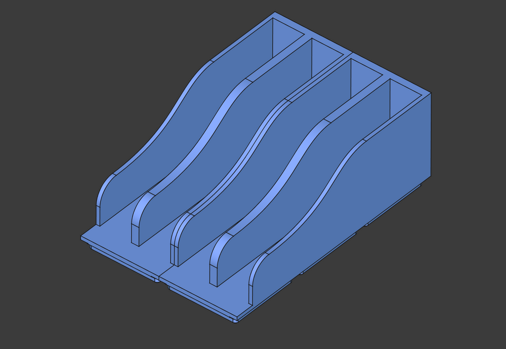 Gridfinity Utensil Dividers (1x3 base)